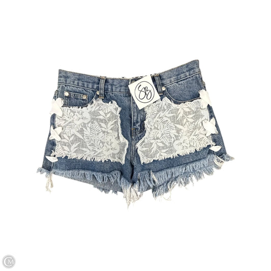Shorts By Pol In Blue Denim, Size: M