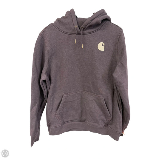 Sweatshirt Hoodie By Carhartt In Purple, Size: Xl