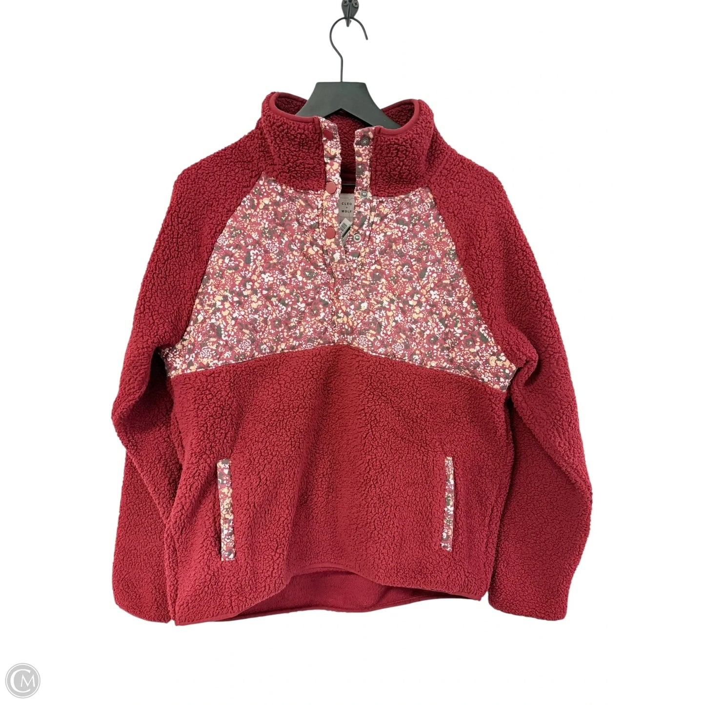 Sweatshirt Collar By Clothes Mentor In Red, Size: M