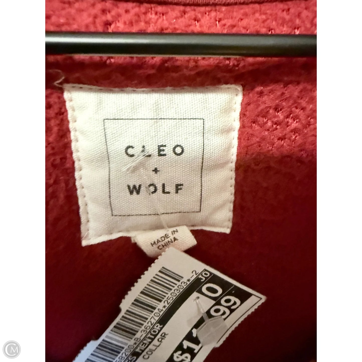 Sweatshirt Collar By Clothes Mentor In Red, Size: M