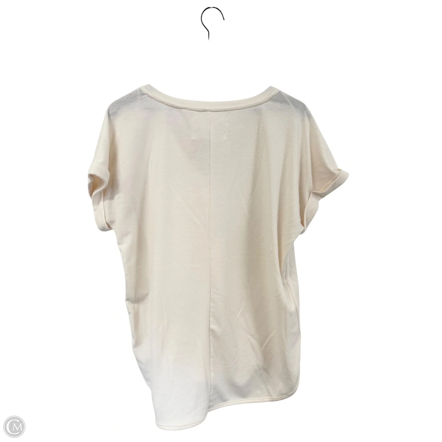 Top Short Sleeve By Cupio In Cream, Size: L