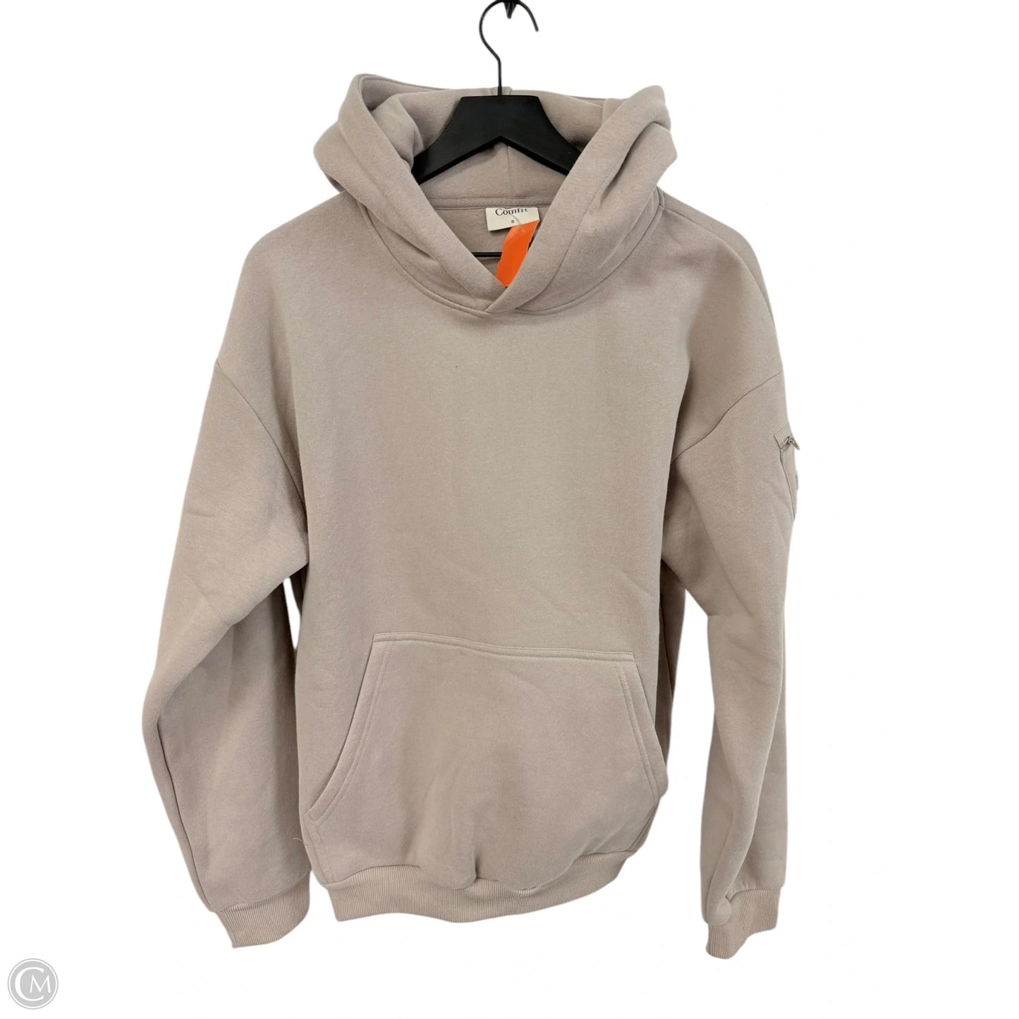 Sweatshirt Hoodie By Cmc In Taupe, Size: S