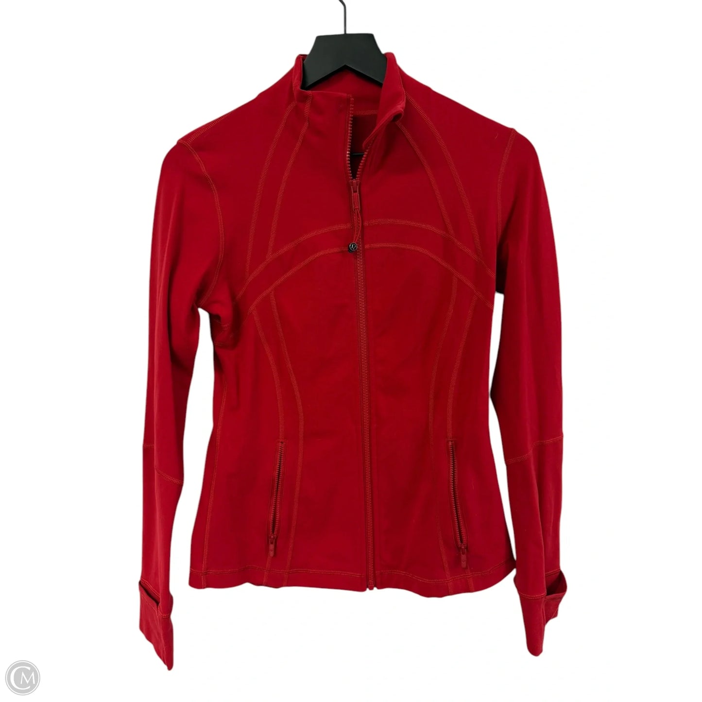 Athletic Jacket By Lululemon In Red, Size: 8