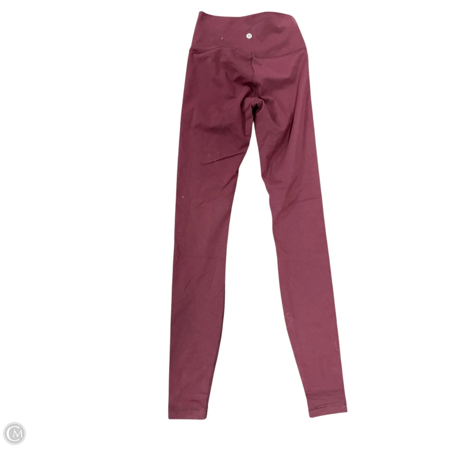 Athletic Leggings By Lululemon In Maroon, Size: 4