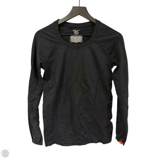 Athletic Top Long Sleeve Crewneck By Gaiam In Black, Size: M