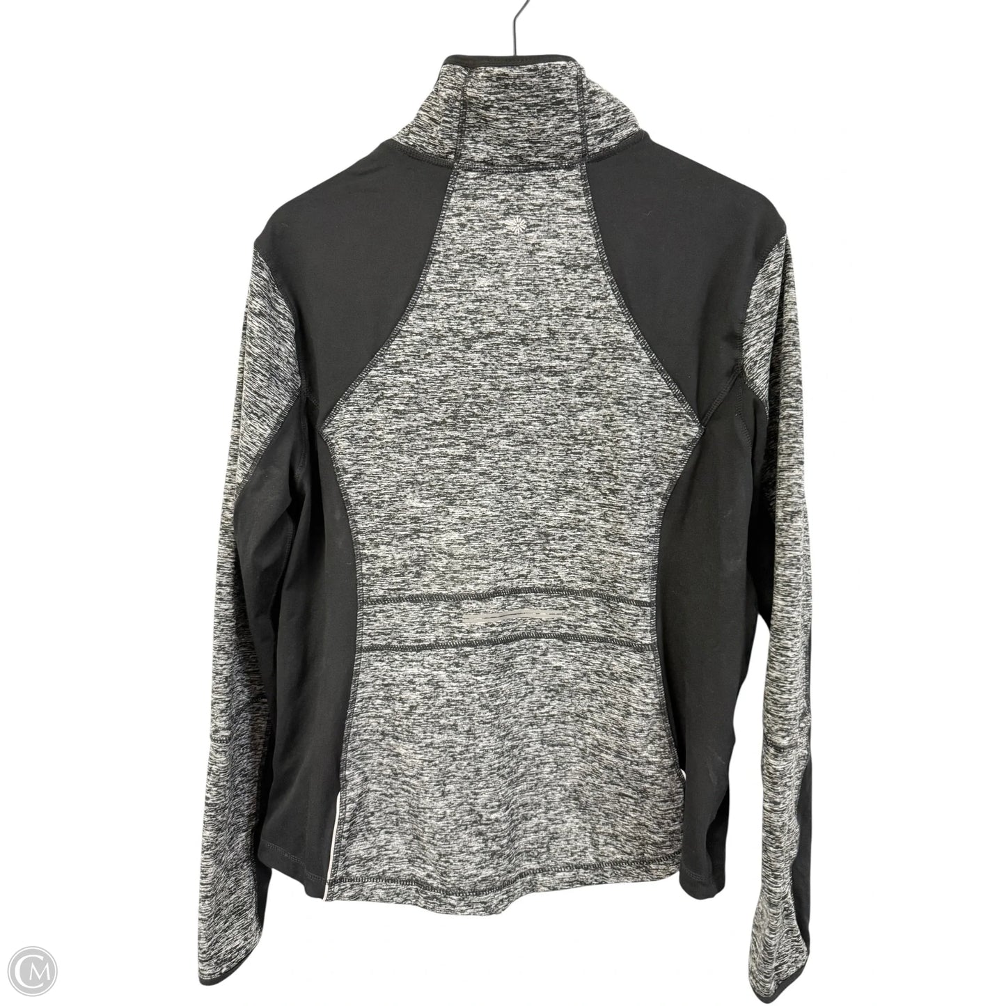 Athletic Jacket By Tangerine In Black & Grey, Size: Xxl