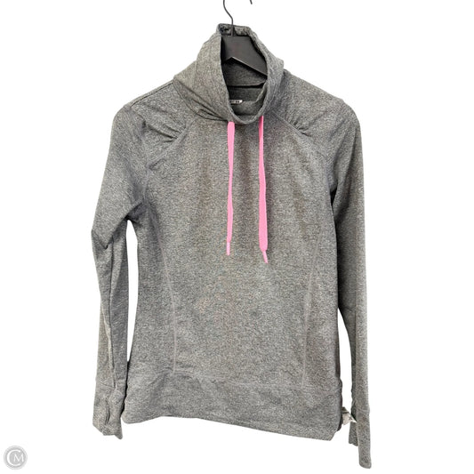 Athletic Top Long Sleeve Crewneck By Layer 8 In Grey, Size: M