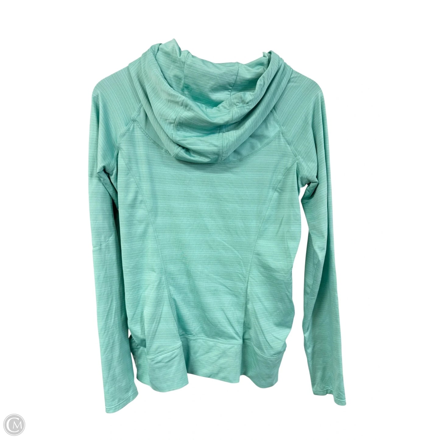 Athletic Top Long Sleeve Hoodie By Mpg In Green, Size: L