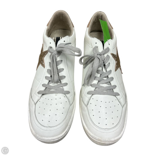 Shoes Sneakers By Shu Shop In Gold & White, Size: 11