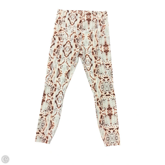 Athletic Leggings By Varley In Snakeskin Print, Size: M