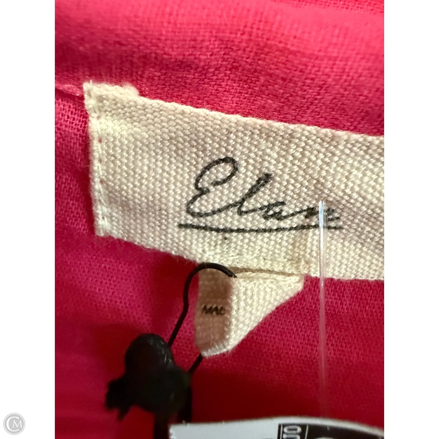 Blouse Long Sleeve By Elan In Pink, Size: M