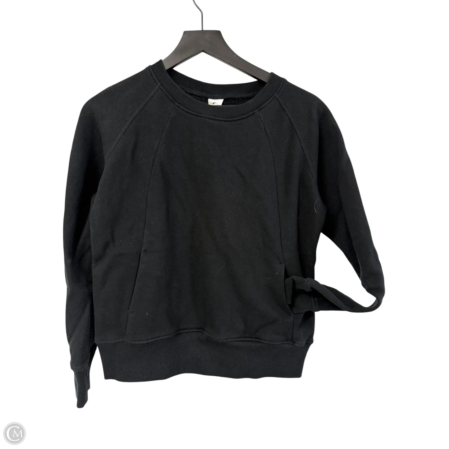 Sweatshirt Crewneck By Zyia In Black, Size: S