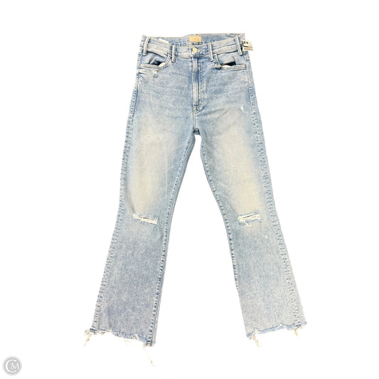 Jeans Straight By Mother Jeans In Blue Denim, Size: 4