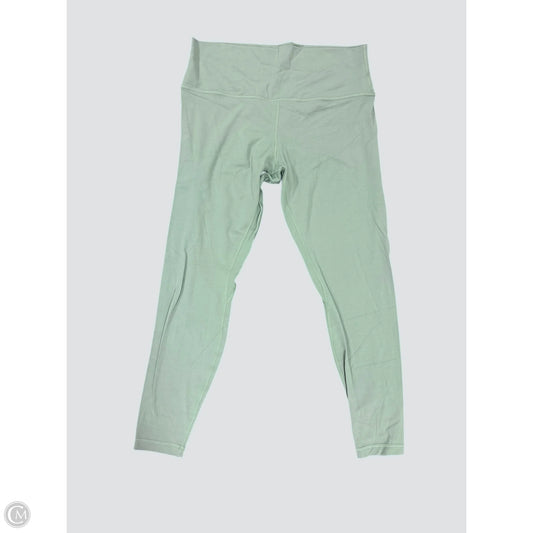 Athletic Leggings By Lululemon In Green, Size: 14
