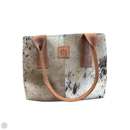 Handbag Leather By Cmc, Size: Large