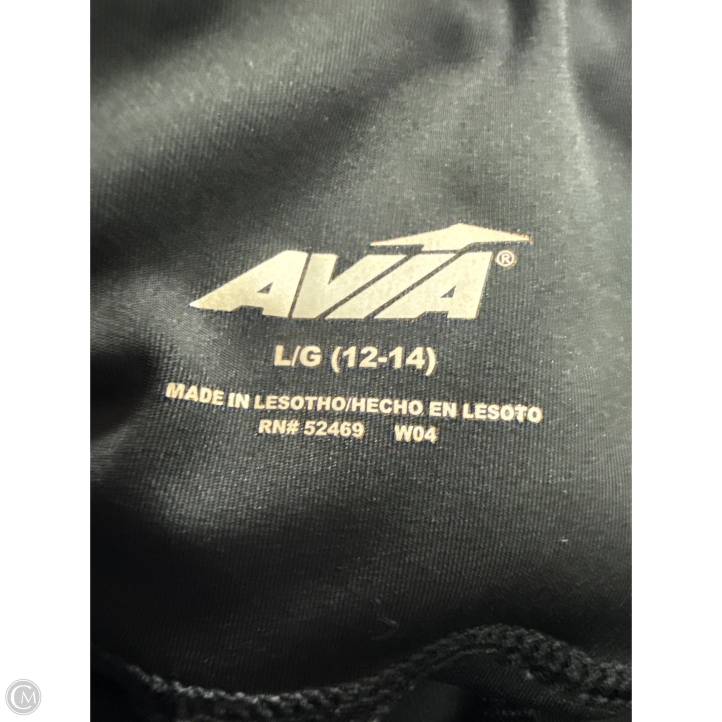 Athletic Leggings By Avia In Black, Size: L