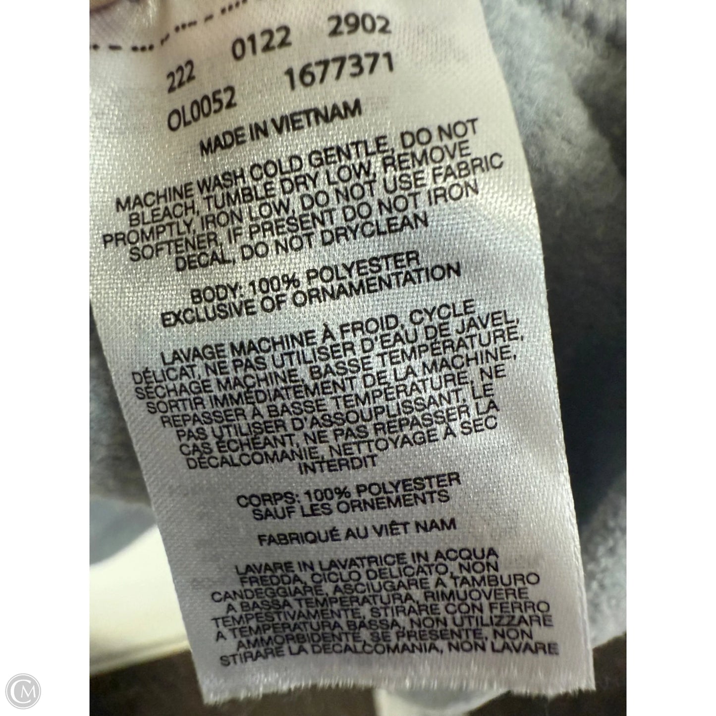 Sweatshirt Collar By Mountain Hardwear In Grey, Size: L