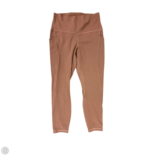 Athletic Leggings By Lululemon In Brown, Size: 10