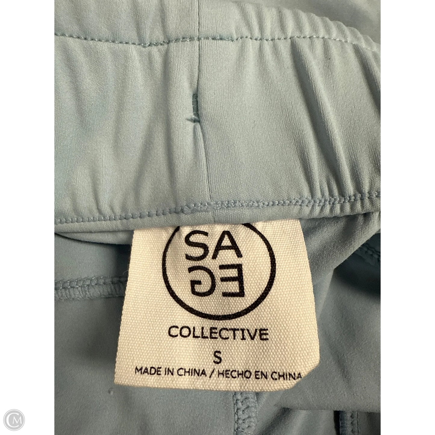 Athletic Pants By Sage In Blue, Size: S