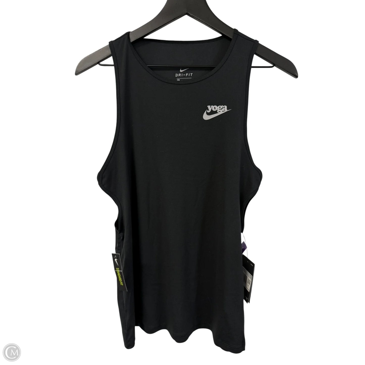 Athletic Tank Top By Nike Apparel In Black, Size: Xs