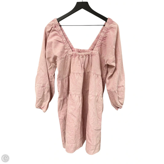 Dress Casual Short By Free People In Pink Denim, Size: S