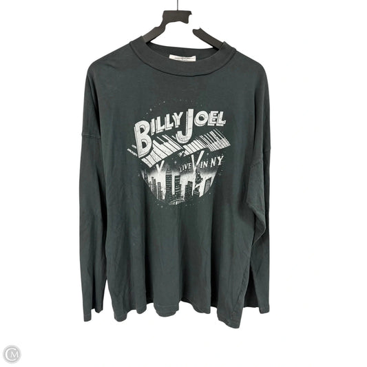 Top Long Sleeve By Cmb In Grey, Size: L