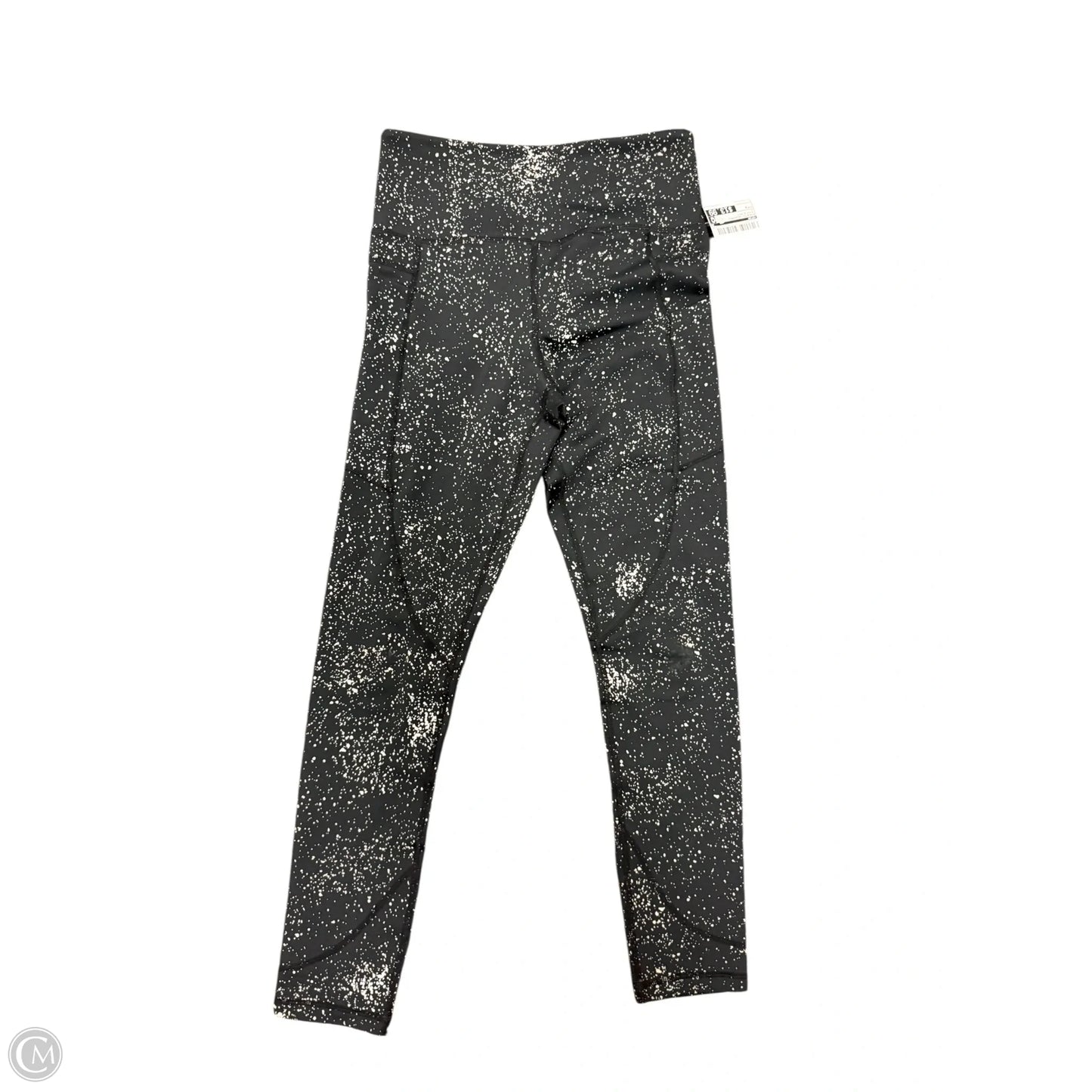 Athletic Leggings By Zyia In Black & Grey, Size: 4