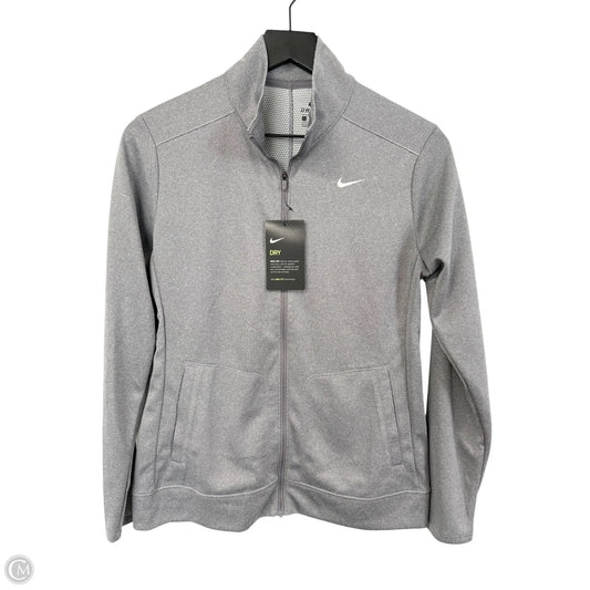 Athletic Jacket By Nike Apparel In Grey, Size: S