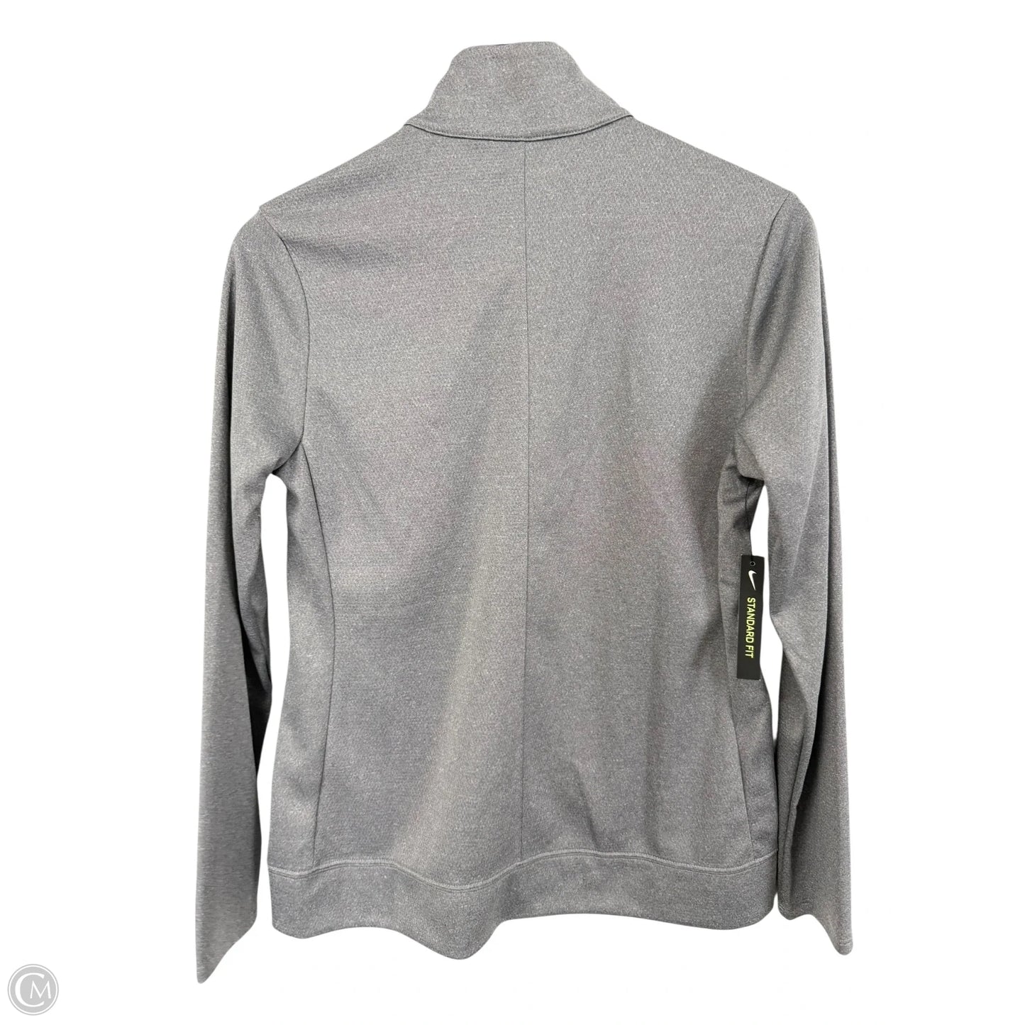 Athletic Jacket By Nike Apparel In Grey, Size: S
