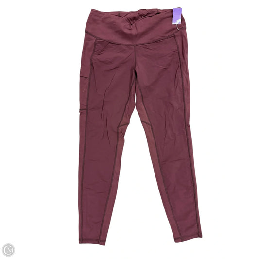 Athletic Leggings By Kuhl In Maroon, Size: L