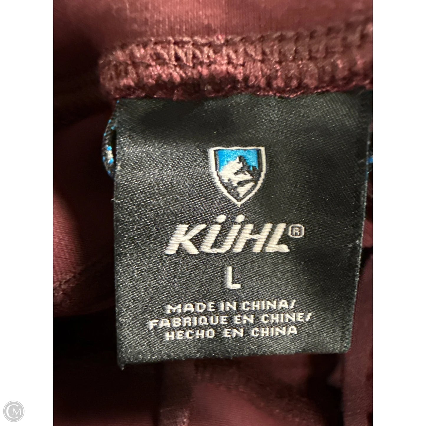 Athletic Leggings By Kuhl In Maroon, Size: L