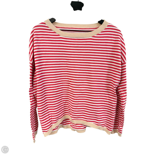 Top Long Sleeve By Cmf In Striped Pattern, Size: M