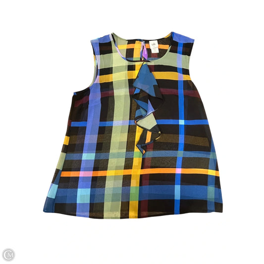 Top Sleeveless By Cabi In Multi-colored, Size: L