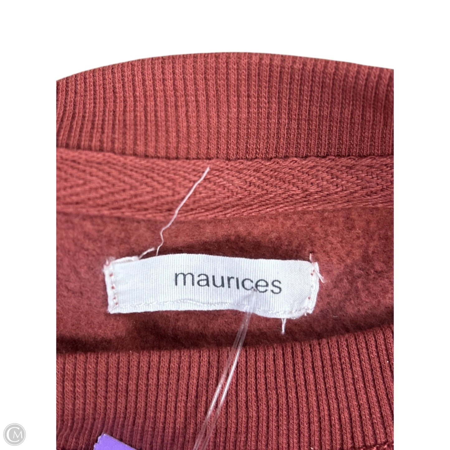 Sweatshirt Crewneck By Maurices In Orange, Size: 1x