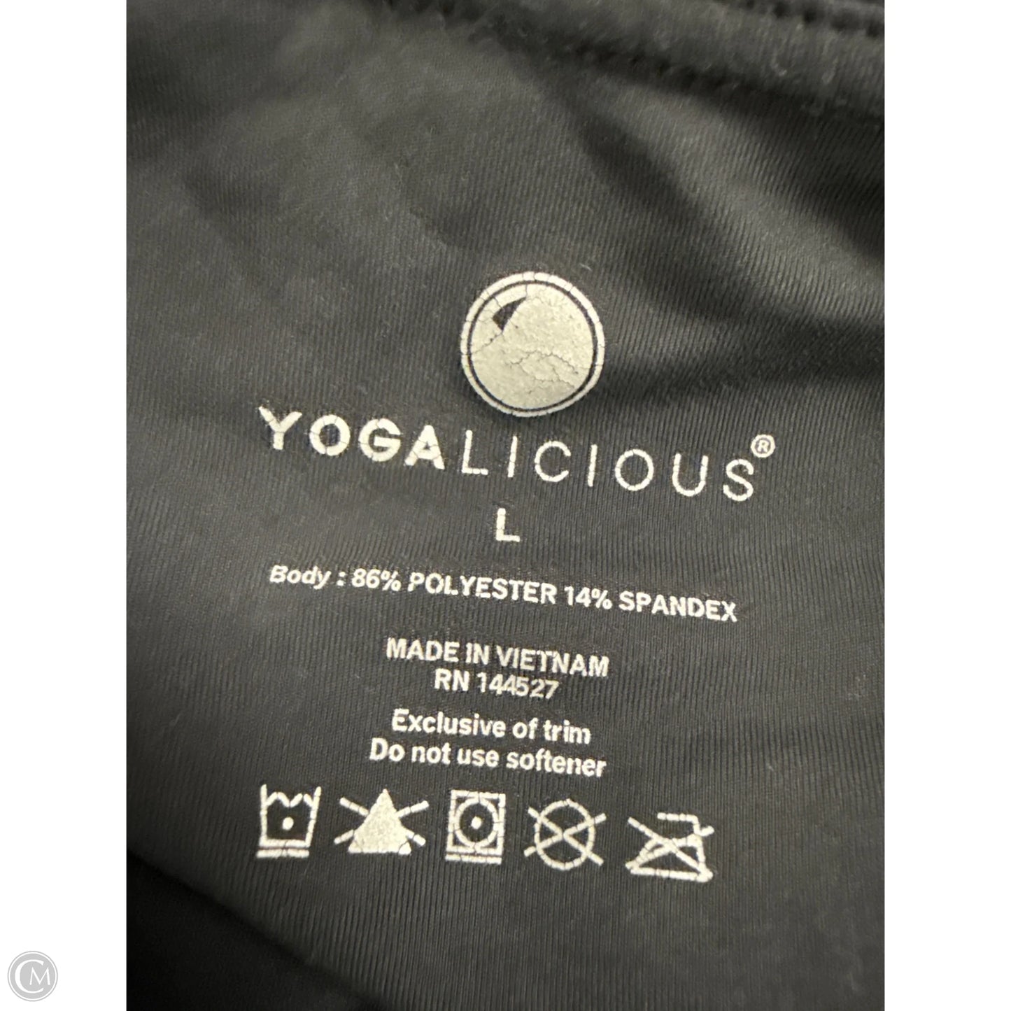 Athletic Pants By Yogalicious In Black, Size: L