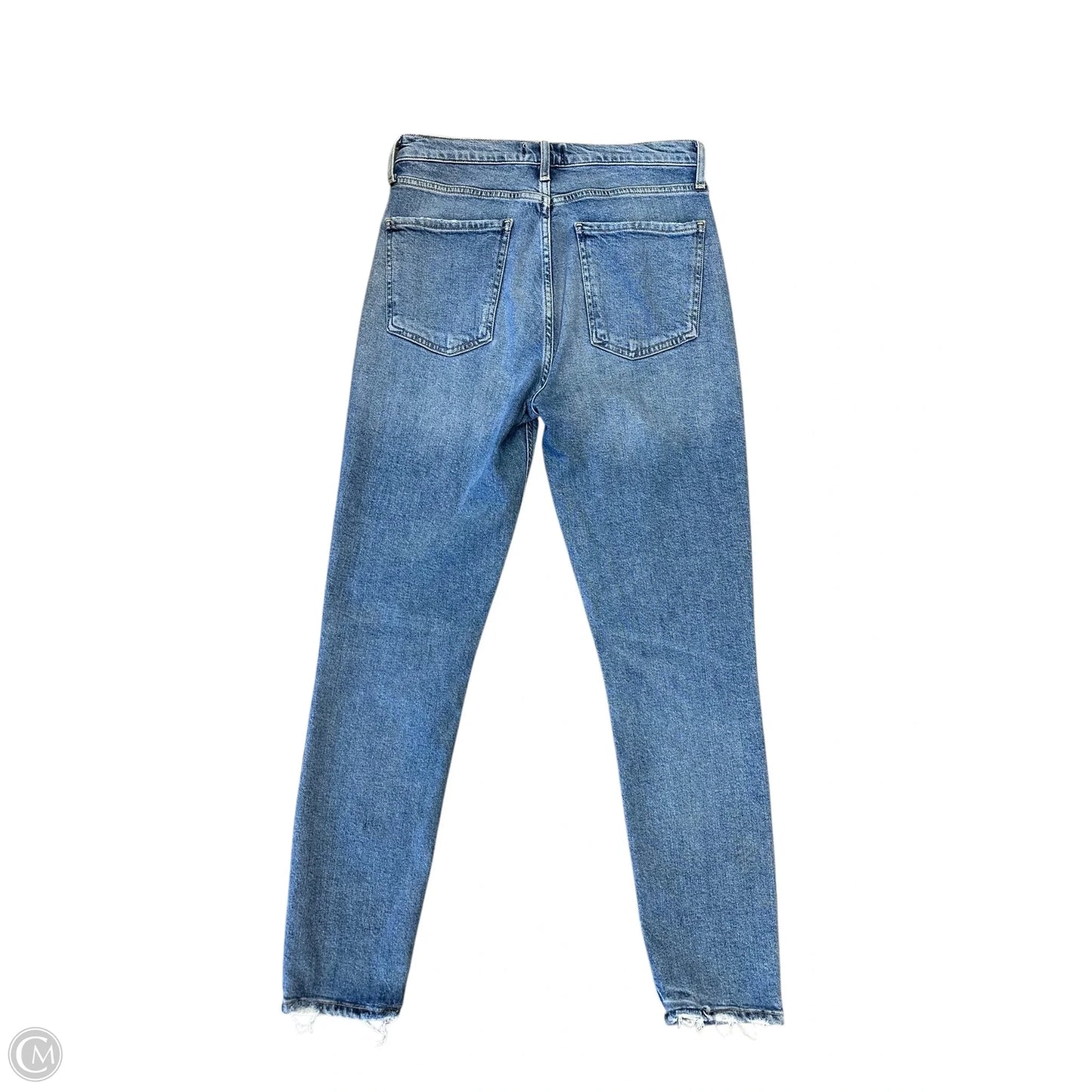 Jeans Straight By Agolde In Blue Denim, Size: 4