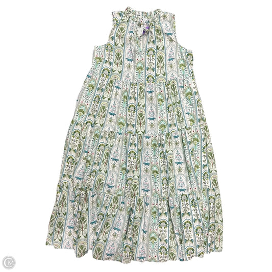 Dress Casual Maxi By Crown And Ivy In Green & White, Size: 2x