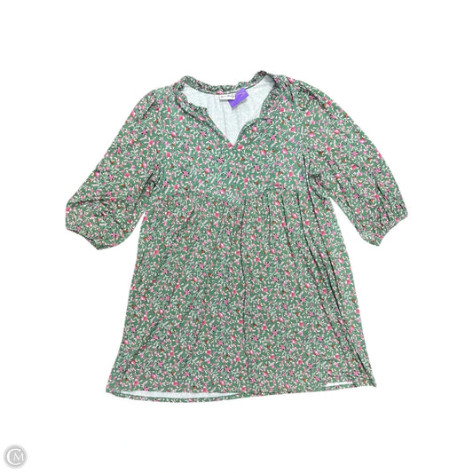 Dress Casual Short By Wonderly In Floral Print, Size: 2x