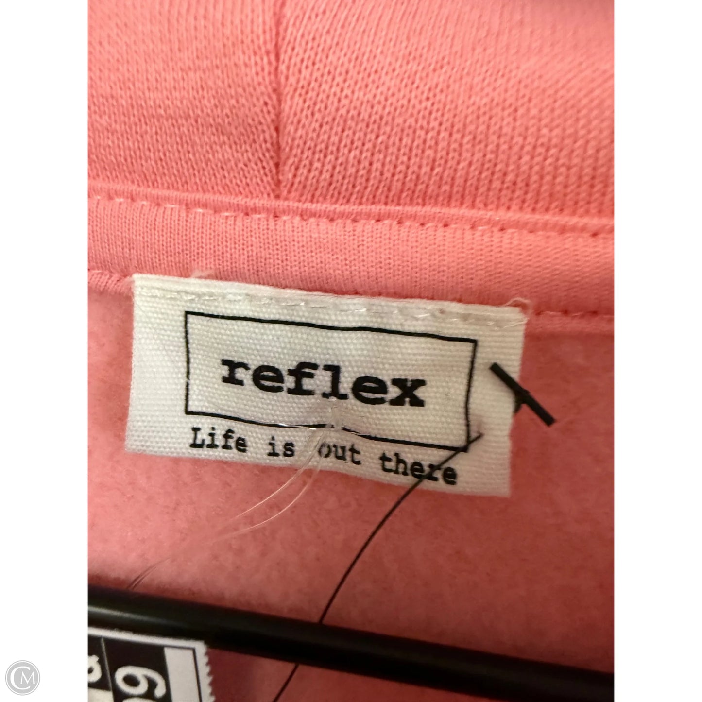 Sweatshirt Hoodie By Reflex In Pink, Size: L