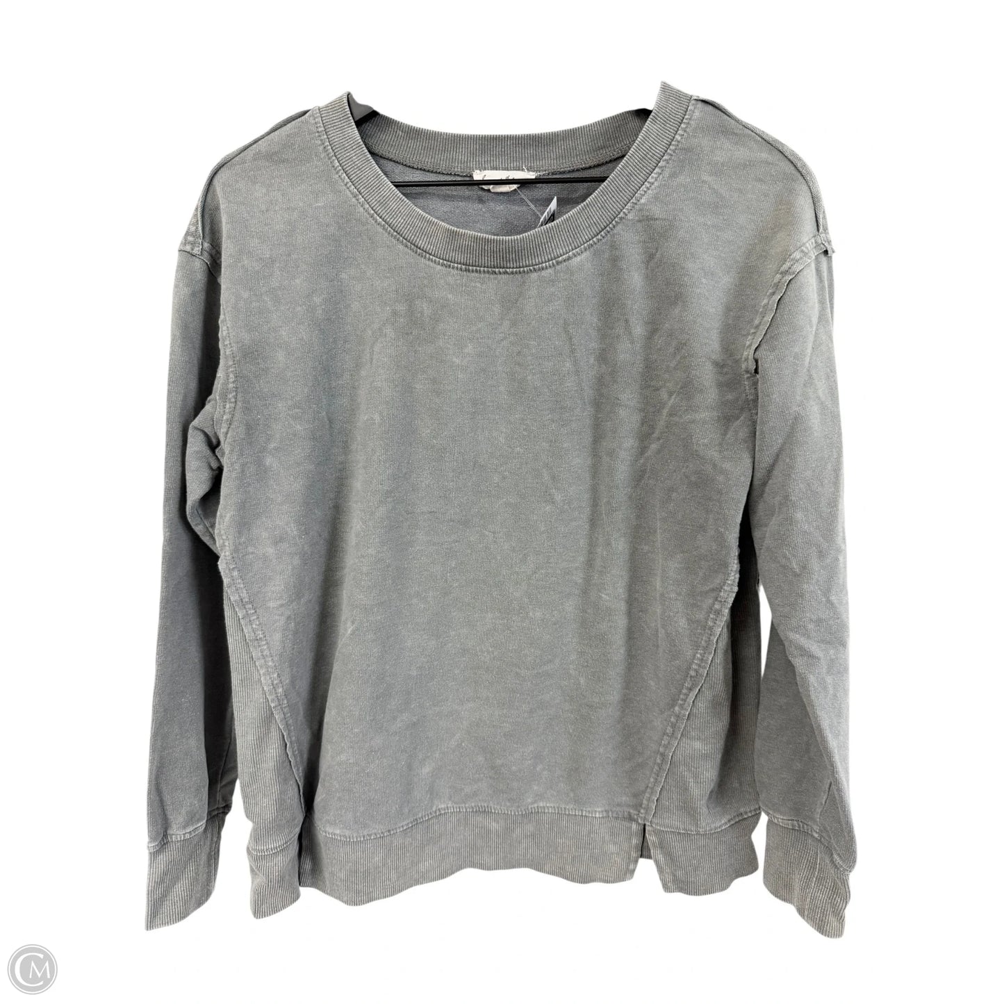 Sweatshirt Crewneck By Jane And Delancey In Grey, Size: S