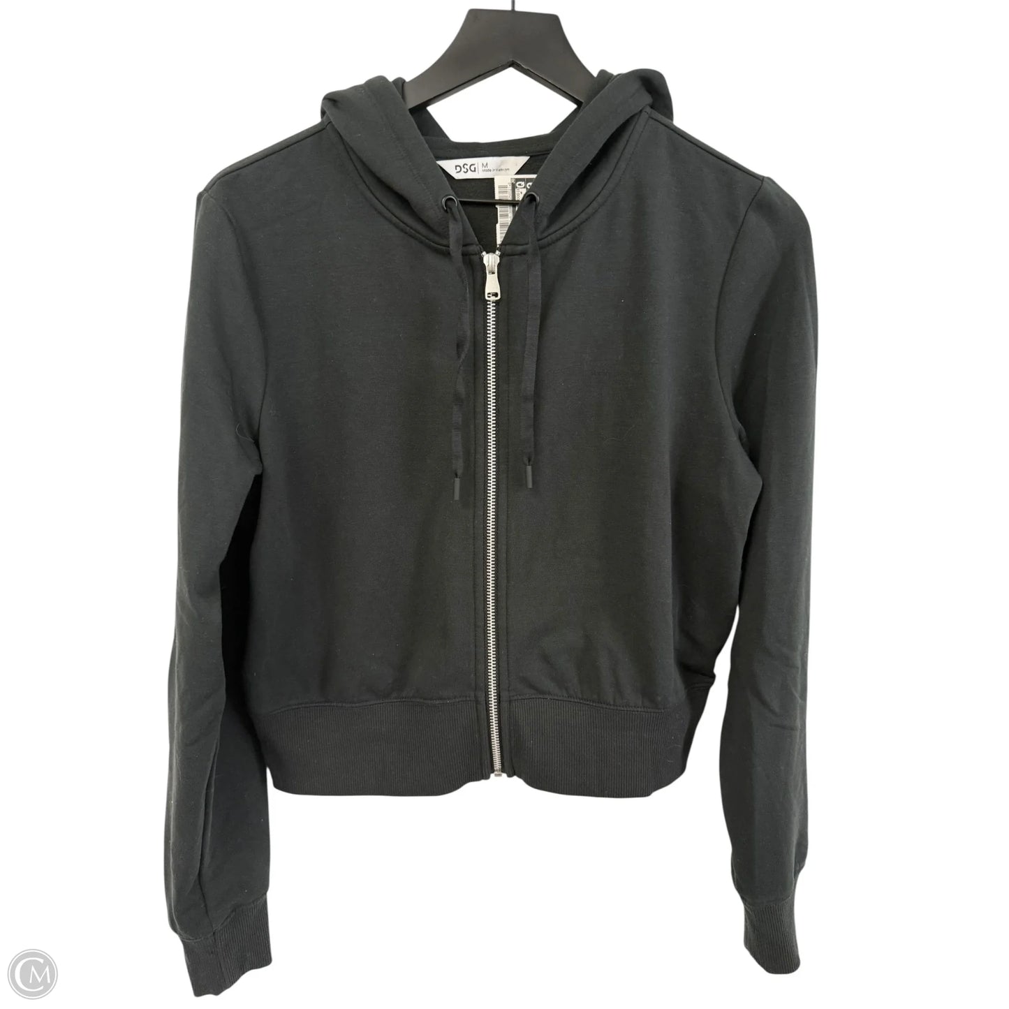 Athletic Sweatshirt Hoodie By Dsg Outerwear In Black, Size: M