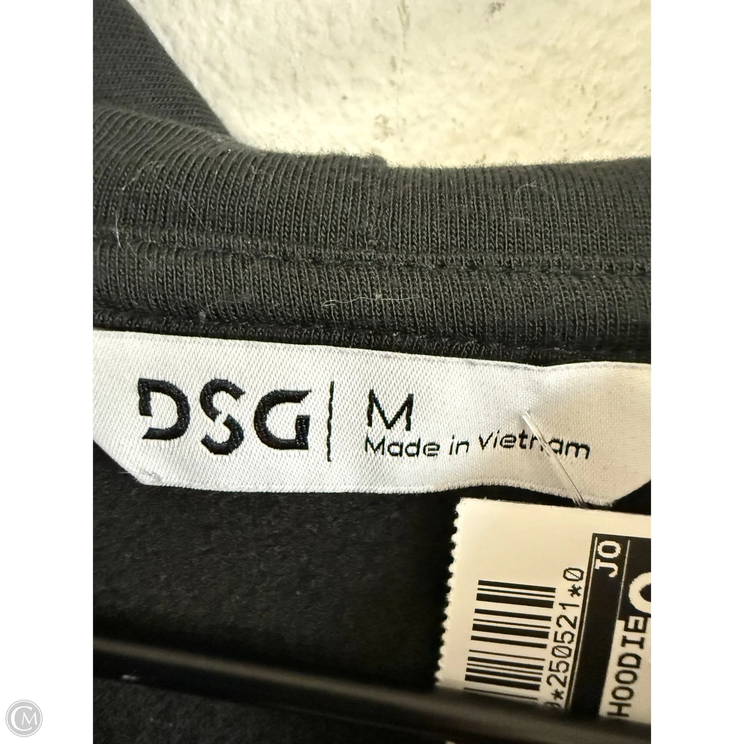 Athletic Sweatshirt Hoodie By Dsg Outerwear In Black, Size: M