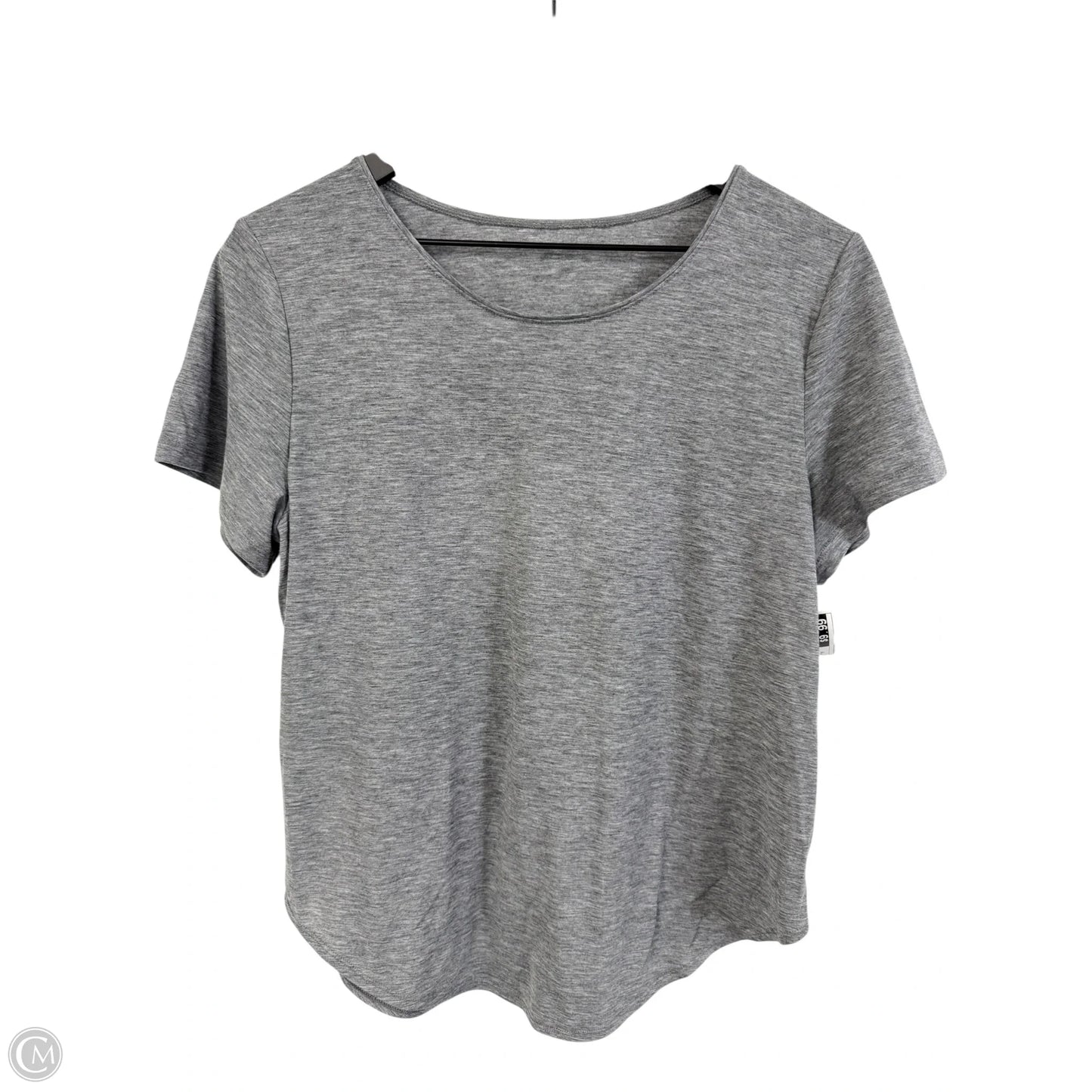 Athletic Top Short Sleeve By Under Armour In Grey, Size: M
