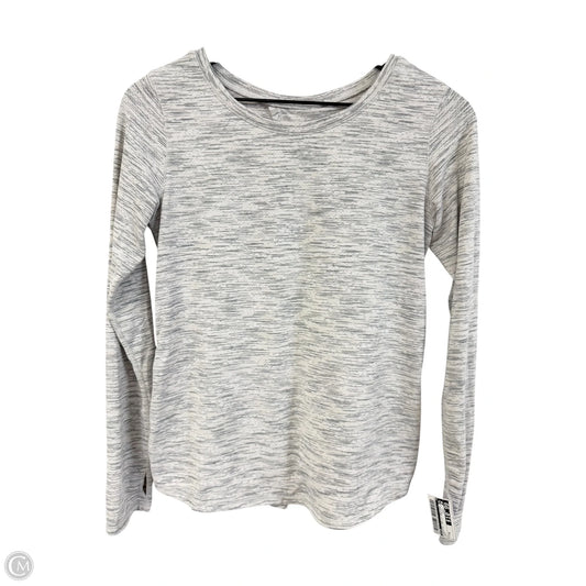 Athletic Top Long Sleeve Crewneck By Zyia In Grey, Size: M