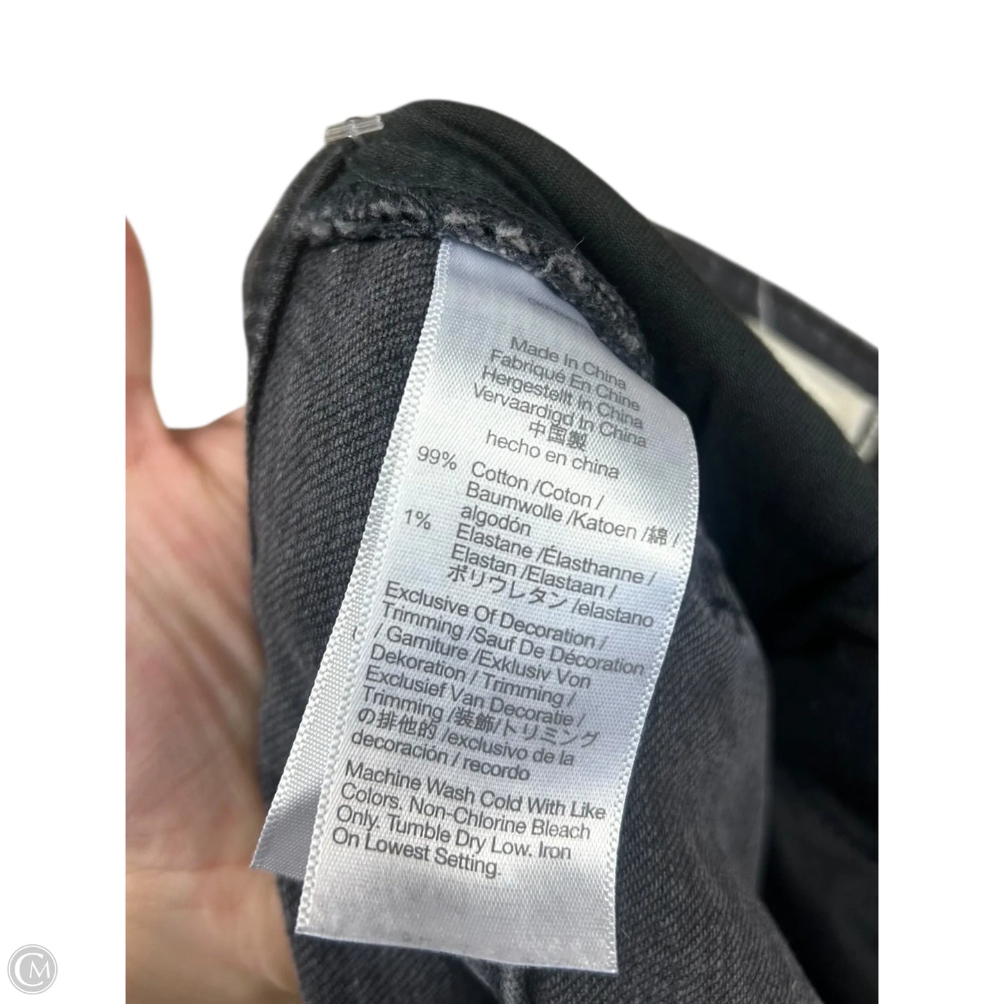 Jeans Boyfriend By Madewell In Black Denim, Size: 10