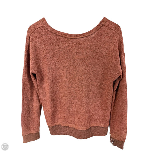 Top Long Sleeve By Billabong In Brown, Size: S