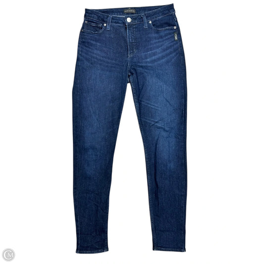 Jeans Skinny By Silver In Blue Denim, Size: 10