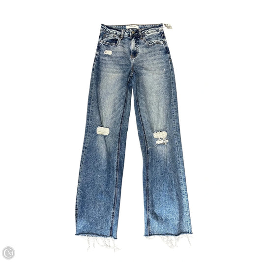 Jeans Straight By Vervet In Blue Denim, Size: 0