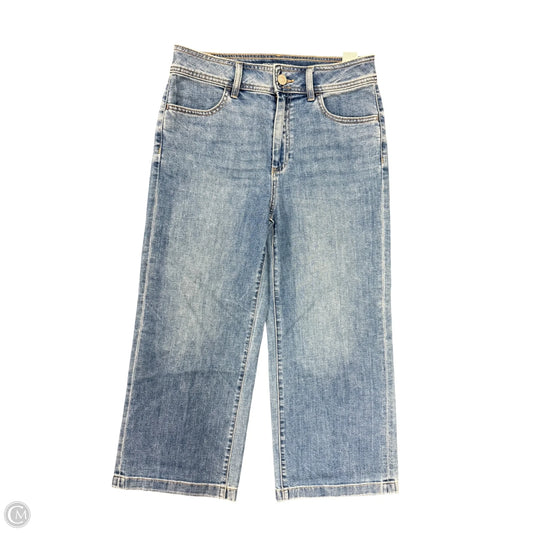 Jeans Cropped By Chicos In Blue Denim, Size: 6