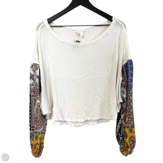 Top Long Sleeve By By Together In White, Size: S